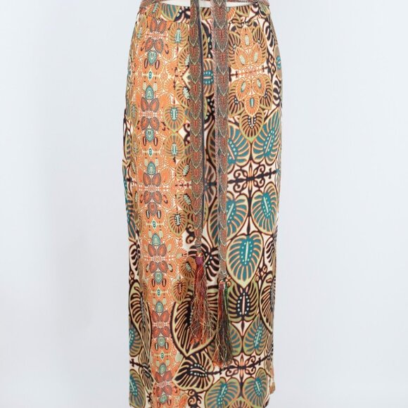 Jean Paul Gaultier Soleil M / L dress tunic top skirt palm print long - Picture 16 of 16